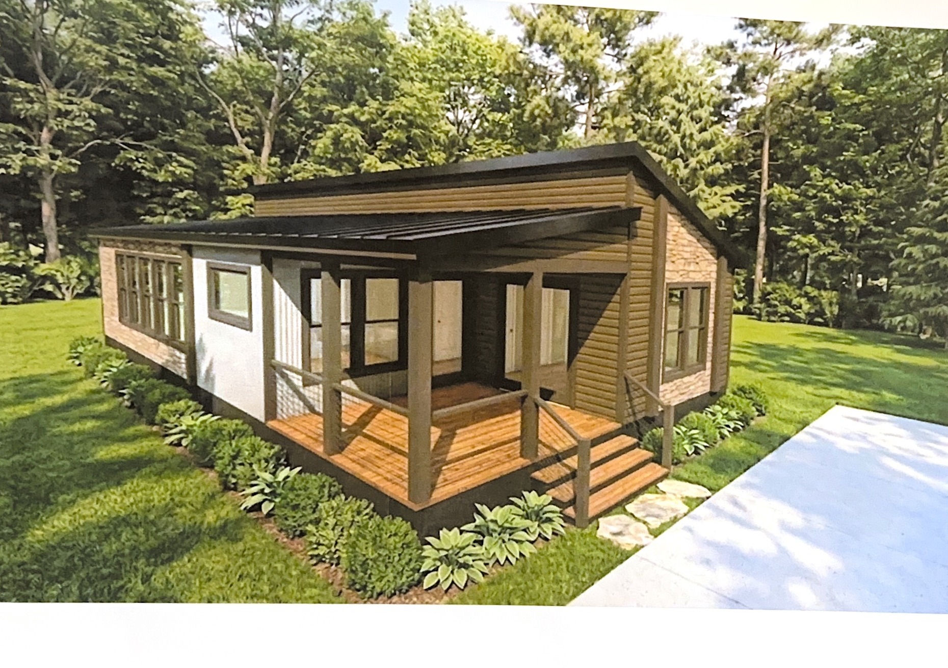 River Ridge Escapes double-unit concept 02 exterior rendering